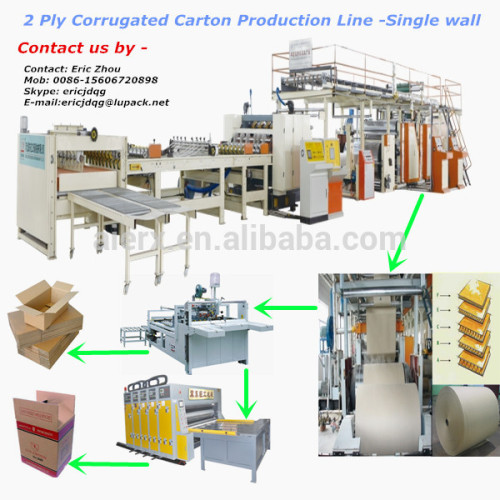 Single Facer Corrugation Machine/corrugated Box Machinery/carton
