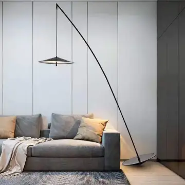Modern LED Nordic Designer Black Floor Lamp for Living Room and Bedroom
