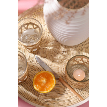 Disposable Tray Paper Food Tray Wood Woven Decorative Tray Supplier