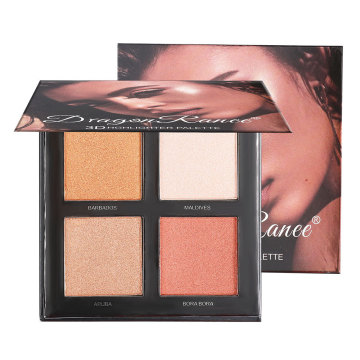 ARIS 4 Colors Highlighter Blush Contour Palette