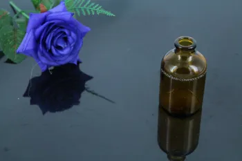 Custom  20ml, 30ml, 50ml, 100ml Tawny Ampere Amber Glass Bottles With Din 18mm Amber Drop