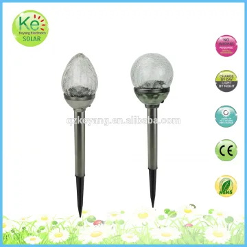 Crackle ball solar garden path light