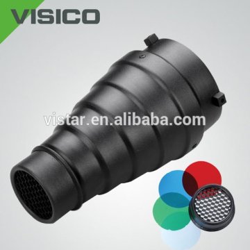 Conical Snoot Photography Studio Flash Accessories Light Conical Snoot With Honeycomb and filter