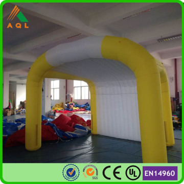 Advertising custom yellow and white inflatable tent rental with price