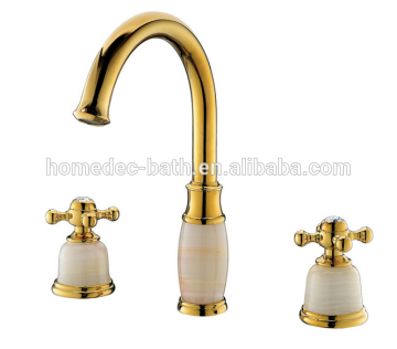 deck mounted single-lever basin mixer brass jade handle