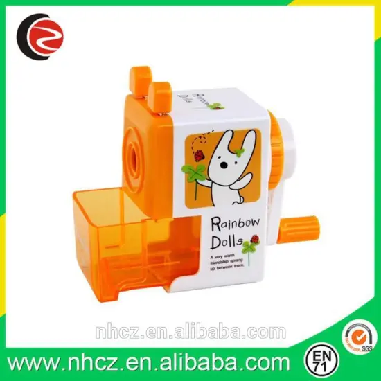 Orange Automatic inspriation type pencil sharpener Desk Sharpener