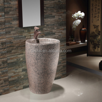 One Piece Floor Standing Natural Stone Wash Basin