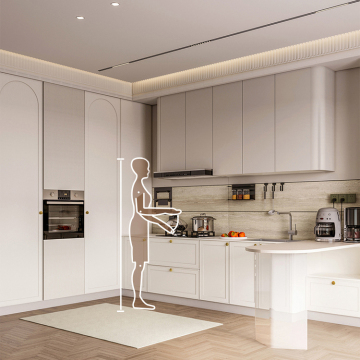 French Whole House Custom Kitchen Cabinets for Open Kitchen Decoration