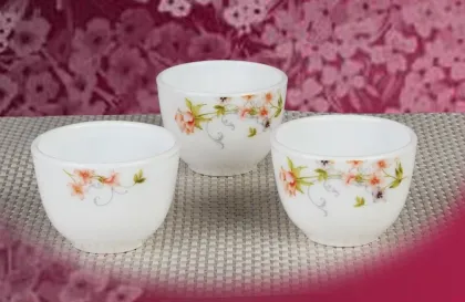 White Jade Glass Glass Kung Fu Tea Cup-85ml