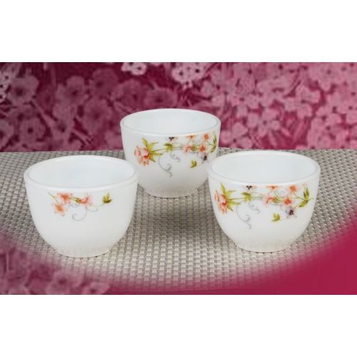 Weißes Jadeglas Glas Kung Fu Teetasse-85ml