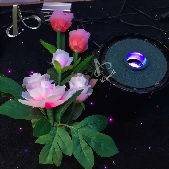 Indoor Decoration LED Lamp Lights with Fiber Optic Flowers
