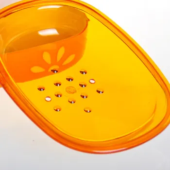 sunflower soap dish PS plastic double thickness