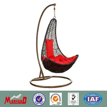 Patio furniture foshan wicker rattan indoor swings