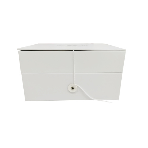 White metal linked two layers cosmetic gift box