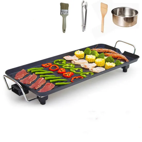 Multifunction Electric Smokeless Grill Aluminum Indoor Nonstick Electric Grill Pan