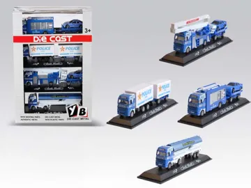 DIE CAST FREE WHEEL POLICE CAR