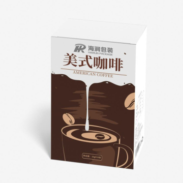 Kotak pembungkusan makanan kadbod logo yang disesuaikan untuk minuman segera dan biji kopi