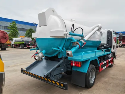 Kama 5000 Liter 5cbm Vacuum Sewage Sewer Cleaning Truck