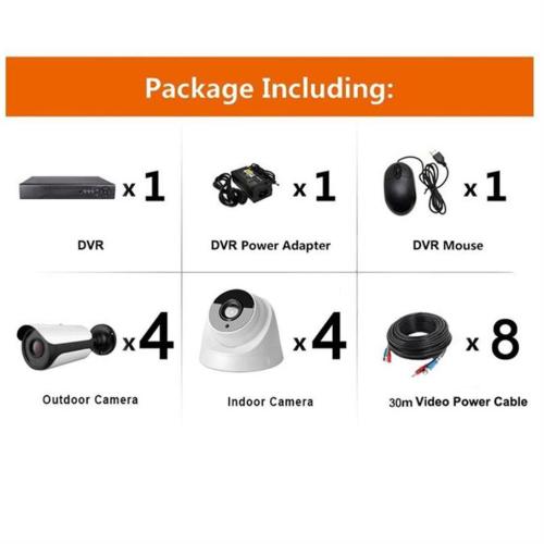 8chs 2.0MP Super night vision AHD DVR System