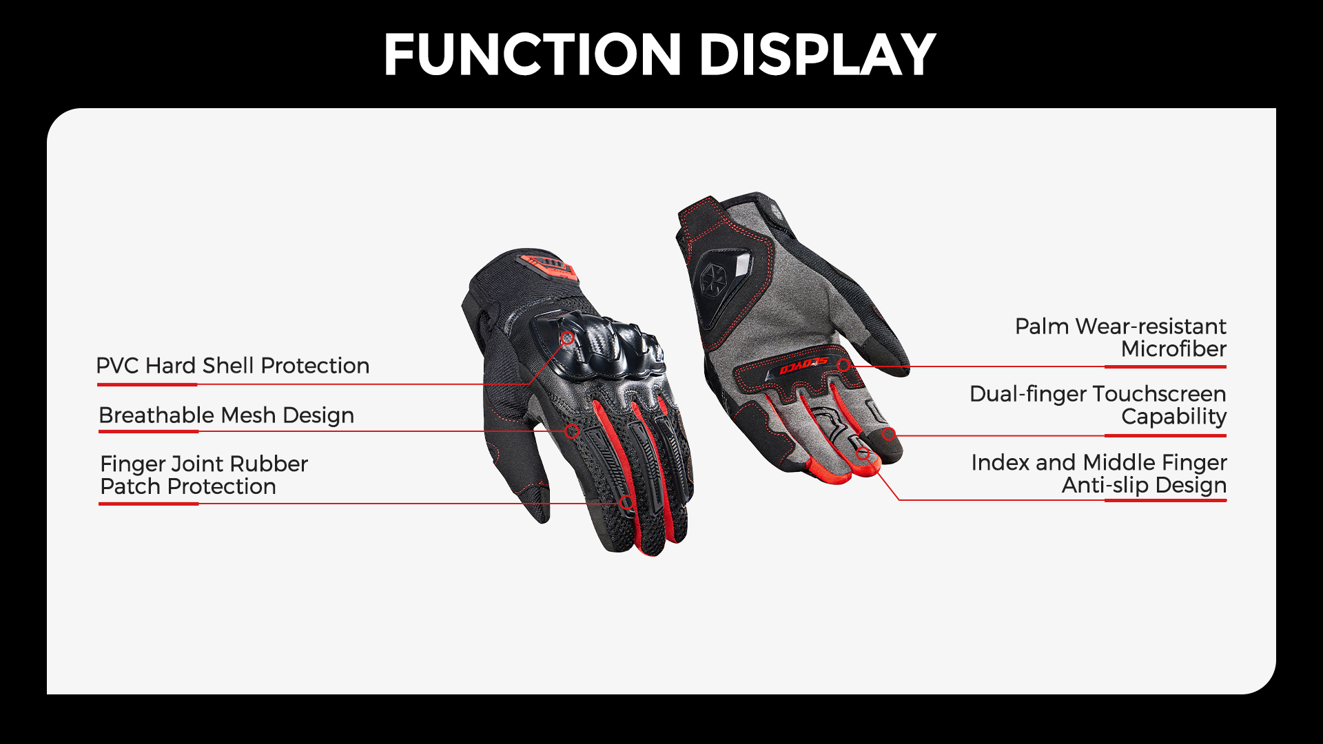 lightweight moto gloves