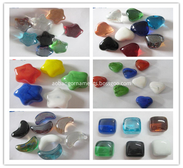 Special-shape glass marble for gardening