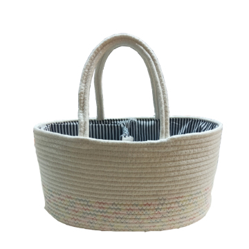 Hotsale Diapper Caddy Cotton Rope Storage Basket