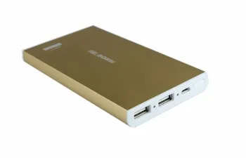 10000mah Double Usb Polymer Universal Power Bank For Mobile Phone / Ipod
