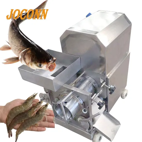 High Efficiency Electric Small Fish Deboning Machine 180kg/h Tuna Mackerel Bone Separator
