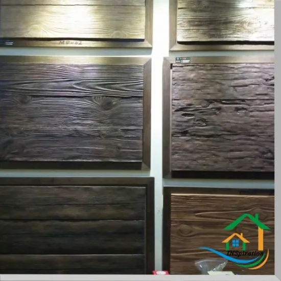 Cast stone interior wood wall cladding