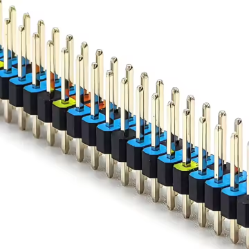 Encabezado de pasador de tono de 2.54 mm dual fila recta