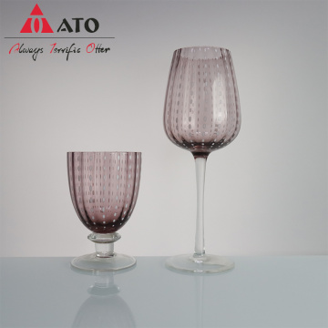 Kitchen Colored Customized Wine Glass with White Dot