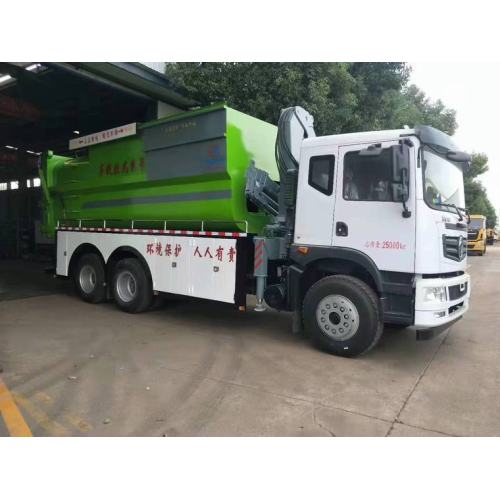 Dongfeng 6x4 Lift type compressed garbage truck