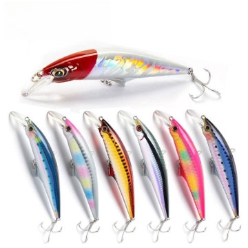 45g/30g Saltwater Big Minnow Lure for Sea Bass - Sinking Hard Fishing Bait