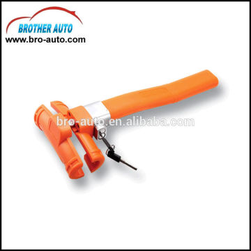 High quality stainless steel standard size 3key car steering wheel lock with CE truck wheel lock