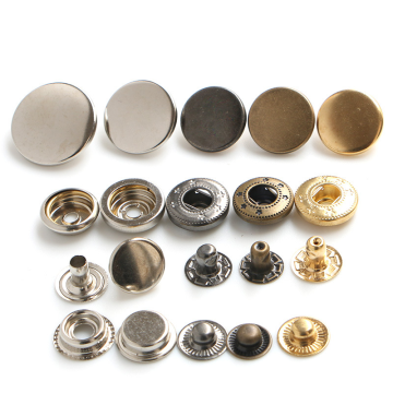 Custom Oem Decorative Accessories: Logo Design Round Press Buttons for Shirts, Bags, Cloth, Brass, Zinc Alloy, and Gold Metal Snap Buttons
