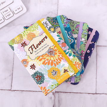 Anpassbares Logo Blumendesign Notebook: A5-, A6- und A7 -Größen mit Hardcover und benutzerdefinierter Druckoption