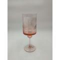 bicchiere da vino moderno in vetro champagne di colore rosa