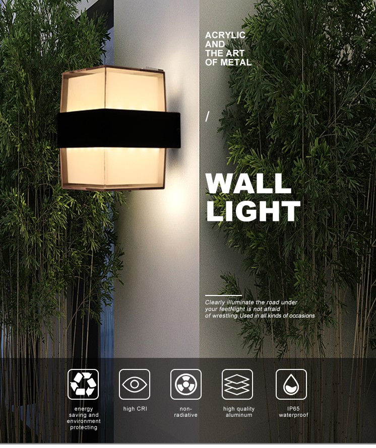 Venta caliente lámpara de pared led luz exterior 7W