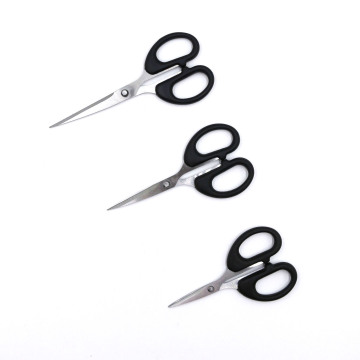 Stainless Steel Black Stationery Scissors for DIY Projects - Customized Blister Card