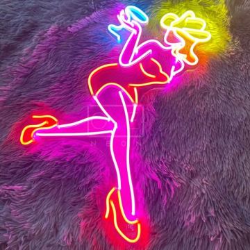 Custom Cowgirl Neon Sign for Home Decor and Business Events
