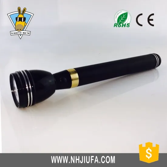Rich manufacture experience long range strong light rechargeable flashlight