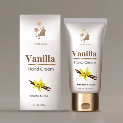 Vanilla-scented hand cream for skin care