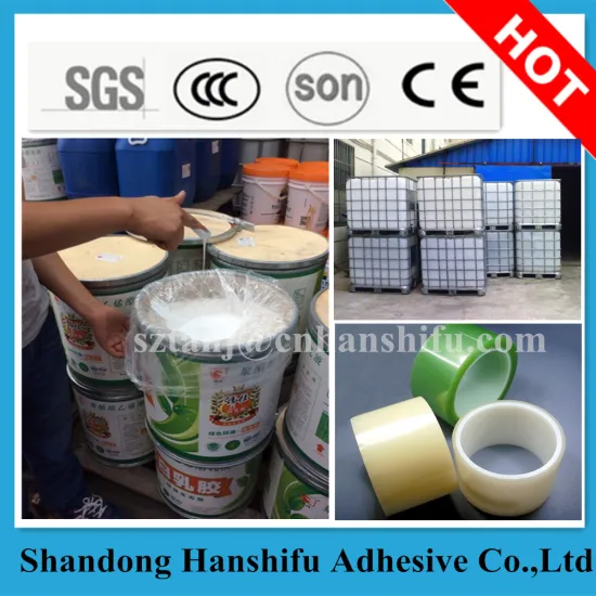 China High Quality 55% Solid Content Acrylic Water Based Glue for Tape