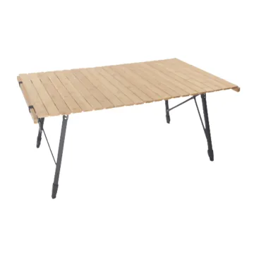 Adjustable Height Aluminum Leg Foldable Camping Table for Picnic