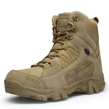 Autumn Winter Hiking Boots: Tactical, Desert, and Snow Shoes for Men's Large Sizes