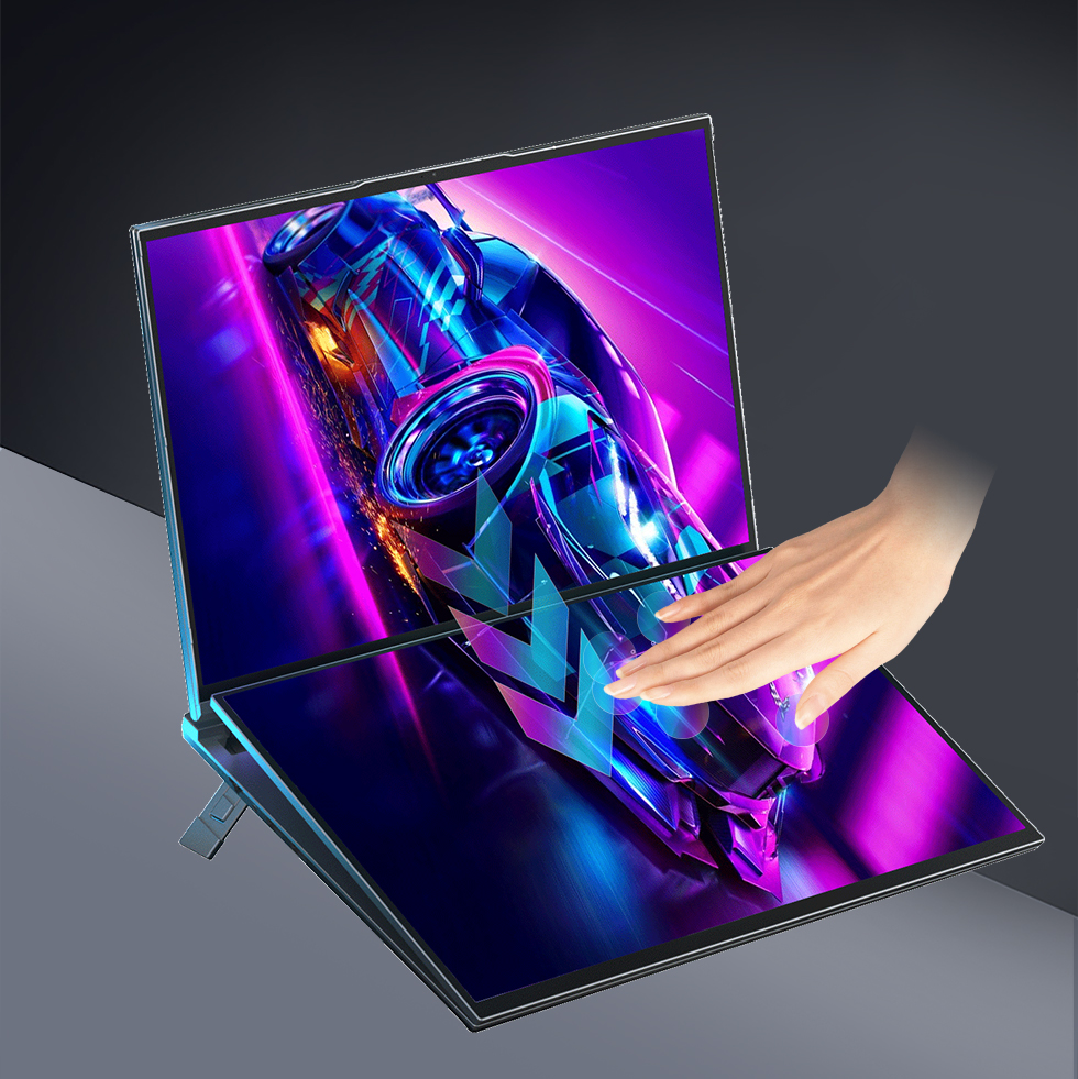 Dual-screen touch screen