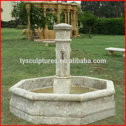Outdoor hand carved stone drinking sandstone water feature fountains