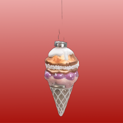 Ice Cream Christmas Ball