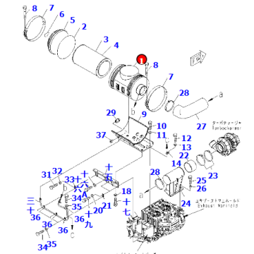 SAA6D170E air filter 6240-81-7710