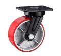 Super Heavy Duty Red Swivel Iron Pu Casters